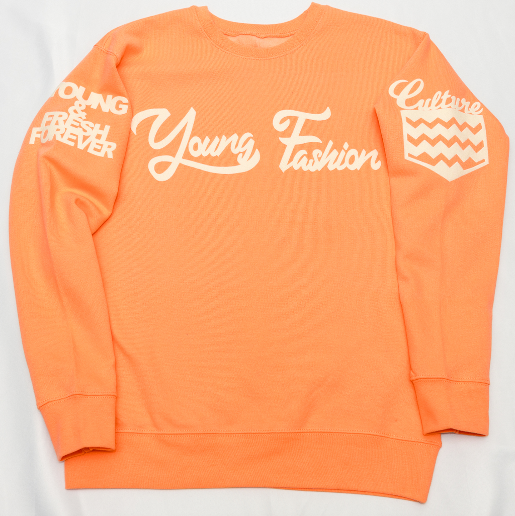 Young Fashion 16 Cantaloupe Classic Spring Crew